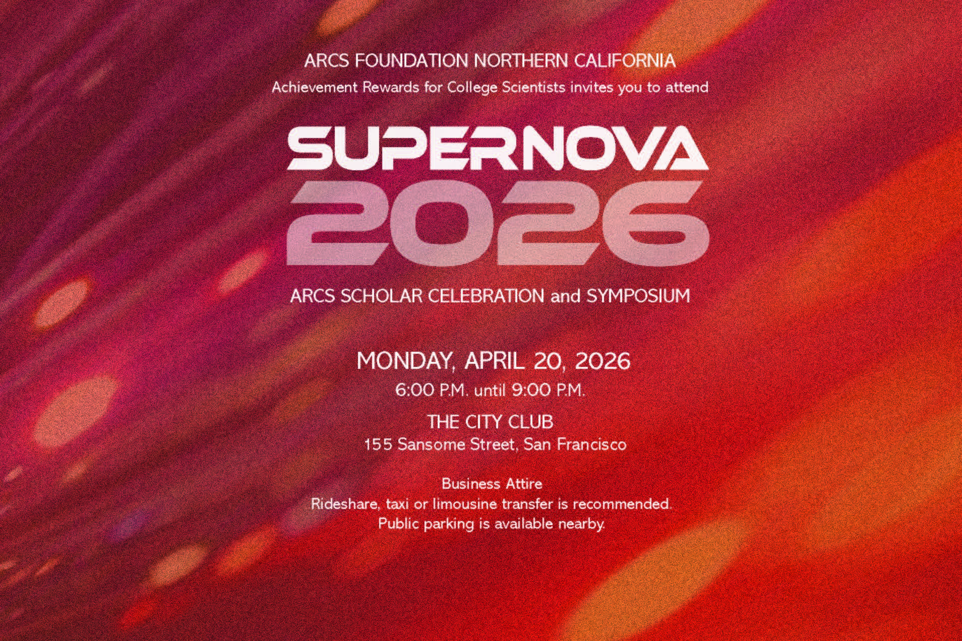 Supernova 2026 ARCs Scholar Celebration and Symposium